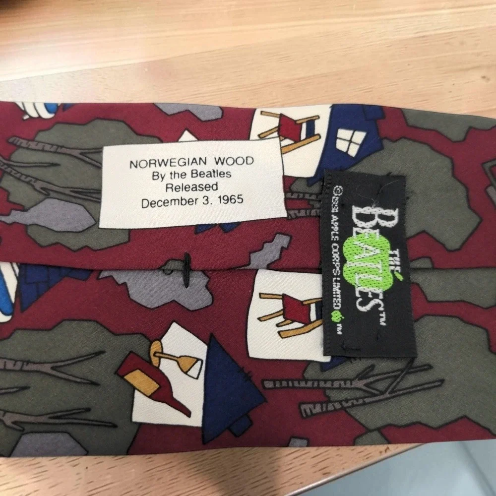 VTG 1991 The Beatles Norwegian Wood Necktie 57